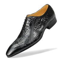 New Best Men Shoes Leather Dress Stylish Oxford Streetwear Handmade Elegant Office Exquisite Embossing Pattern Zapatos De Hombre