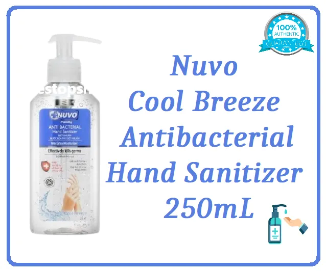 Nuvo Cool Breeze Antibacterial Hand Sanitizer 250mL Lazada PH
