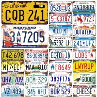 【YF】♟♨  States Licenses Plate Movie Metal Sign Plaque Tin for Man Cave Bar Room WY46