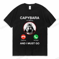 JHPKJFunny Capybara T Shirt Men Fashion T-shirt Cotton Tshirt Kids Hip Hop Tops Tees Women Tshirt Boy Tees Mens Clothing Animal 4XL 5XL 6XL