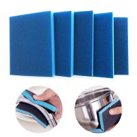 2 Pcs 100x120x13mm 100-240grit Blue Polishing Sanding Sponge Block Pad Sandpaper Assorted Abrasive Tool