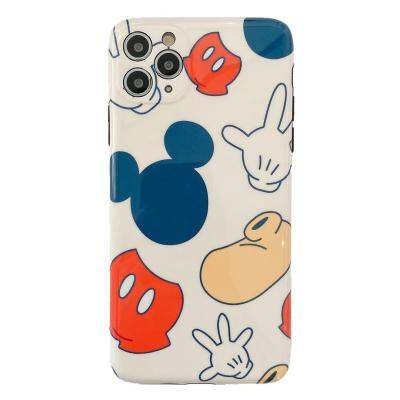 Cartoon Mickey Apple 12 Phone Case Silicone Female 13 Couples 8p Net Red 11proMax All-Inclusive xr Soft