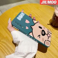 JIUMOO เคสปลอกสำหรับ Samsung A7 2018 A7 2016การ์ตูนหมีน่ารักนิ่มเคสมือถือบางลายเคสขอบสี่เหลี่ยมซิลิโคนนิ่มเคสป้องกันการกระแทก