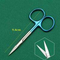 Double-eyelid Scissors With Gold Handle 9.5cm Stainless Steel Surgical Instrument For Ophthalmic Surgery