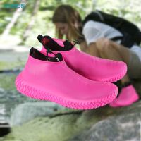 Waterproof Silicone Shoes Cover Disposable Overshoes Reusable Outdoor Rain Boot Protector Unisex Rubber Case Anti Slip 1 Pair Rain Boots