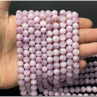 Natural Purple Kunzite Round Smooth beads Energy Healing Gemstone Loose Beads DIY Jewelry AAA Quality 6mm 8mm 10 mm