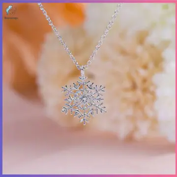 Buy Frozen Elsa Snowflake Necklace Pendant - Imported (Blue) Online at Low  Prices in India - Amazon.in