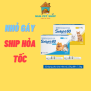 Selight 60 Solution Nhỏ gáy ve rận và xổ giun cho mèo tuýp