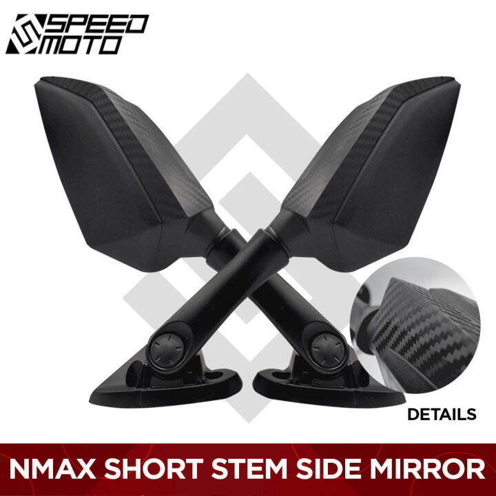 YAMAHA NMAX V1 NMAX V2 R25 CLEAR SIDE MIRROR SHORT STEM H32022