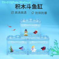 ✉☇┇ Thailand bettas are transparent acrylic cylinder blocks isolation box of small fish special landscape aquarium desktop cylinder