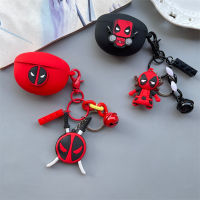 Deadpools สำหรับ Beats Studio Buds หูฟังซิลิโคนการ์ตูนไร้สายบลูทูธหูฟังเคสป้องกัน Anti-Fall Soft Shell จี้น่ารัก