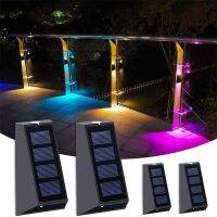 【CW】 Wall Lights Outdoor Fence Stair Up and Down 7 Color Changing Exterior