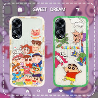 เคสโทรศัพท์OPPO A98 5G A58 A78 A77s A77 A96 A76 A57 A54 A17 A17K A95 ลาย Catoon Shinchan เคสนิ่มโปร่งใสซิลิโคนกันกระแทกเคสOPPO A58 4G ใหม่ 2023