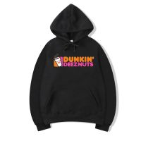 Dunkin ถั่วดีซ Dunkin Deeznuts เสื้อสเวตเตอร์กราฟิกความงามเสื้อผ้าเสื้อเสื้อหนาวพิมพ์ตัวอักษรเสื้อโค้ตมีฮูด