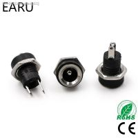 ┇┋ 10Pcs 3A 12v For DC Power Supply Jack Socket Female Panel Mount Connector 5.5mm 2.1mm Plug Adapter 2 Terminal Types 5.5x2.1