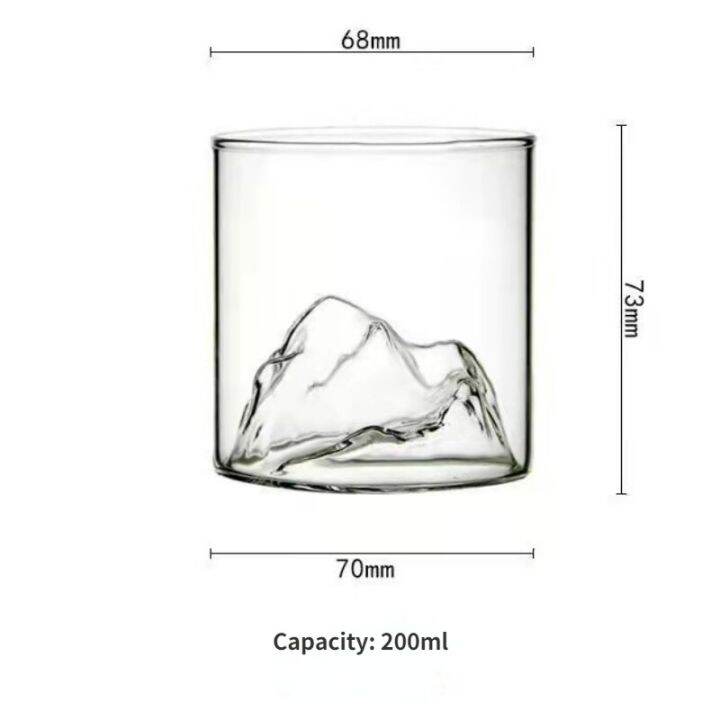 แก้วบอโรซิลิเกตทรงสูง-sloki-kaca-บ้านชั้นเดียวน้ำ-glas-รูปทรงภูเขาแก้วไวน์วิสกี้ค็อกเทลสร้างสรรค์สำหรับแชมเปญ