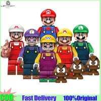 Lzyancysuper Mario Minifigures บล็อกตัวต่อของเล่นเข้ากันได้กับ KDL805 Wtih Legoing【cod】