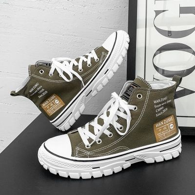 🏅 Canvas mens shoes 2023 new summer breathable high-top sneakers sports casual all-match trendy cloth shoes mens trendy shoes