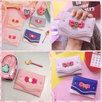 SOFTNESS Hot Sale ashion Candy Color Sailor Moon Bow Knot Clutch Purse