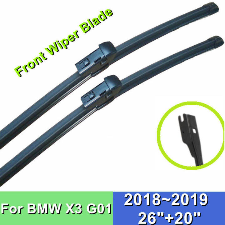 Front Wiper Blade For BMW X3 G01 26"; 20"; Car Windshield Windscreen Rubber 2018 2019 Lazada PH