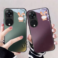 เคสโทรศัพท์เคสสำหรับ OPPO Reno 8T 5G,เคส A98 OPPO A78 A38 A18 A58 A57 A77S A74 A95 Reno 8T 4G 8Z 7Z Reno 10 10 Pro + Plus เคสรูปกระต่าย3D น่ารักใหม่ฝาครอบเลนส์เคสป้องกันกล้องกันกระแทกเปลือกกันสิ่งสกปรกกระจกเทมเปอร์รอยขีดข่วน