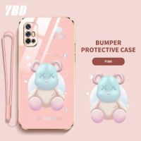 เคสโทรศัพท์ YBD สำหรับ Vivo V17 V19หมีรุนแรงการ์ตูน Neo Gradient นิ่มโปร่งใสเคสโทรศัพท์กันกระแทกด้วยกรอบป้องกันกล้องเลนส์คลุมทั้งหมด