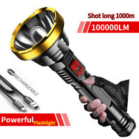 LM High Power Led Flashlights Rechargeable Light Powerful 1000m Lighting Waterproof Tactical Torch Camping Outdoor Lights