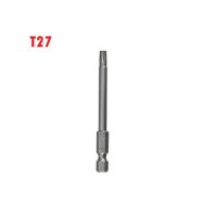 หัวแม่เหล็ก1ชิ้นหัวไขควง Torx 75เหล็กอัลลอยเอ็มเอ็มหัวไขควง Torx แม่เหล็ก T7 T8 T9 T10 T15 T20 T25 T27 T40 T30