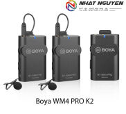 Micro không dây Boya WM4 PRO K2 Mic cài áo BY WM4 PRO K2