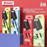 สายชาร์จ YOODEX S19 สายชาร์จ3A ผ้าตาข่ายถักทนทานและไม่พันกัน, รองรับการชาร์จอย่างรวดเร็วของ Micro Type-C