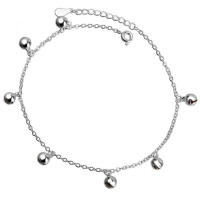 KOFSAC Trendy Lovely Bells 925 Sterling Silver Anklets For Women Bracelet Foot Chain Jewelry Girl Beach Party Accessories Gifts