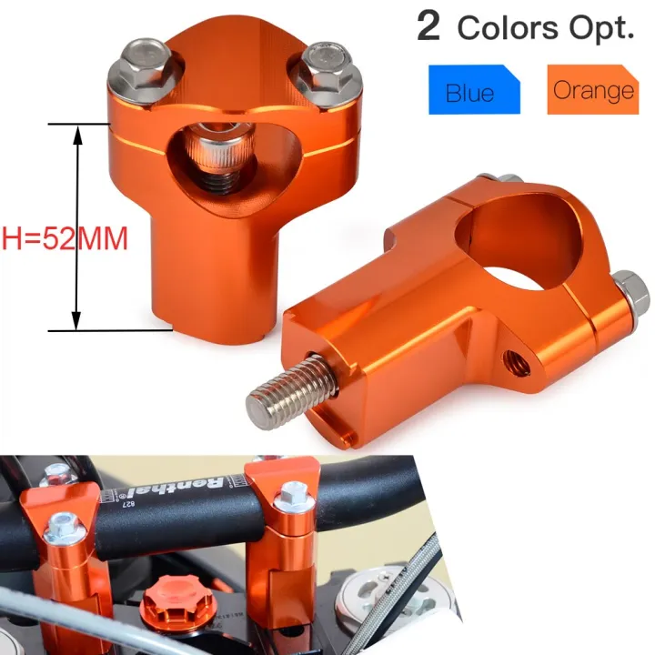 52Mm Motorcycle Handlebar Riser Bar Clamp Mount For KTM 150 250 350 450