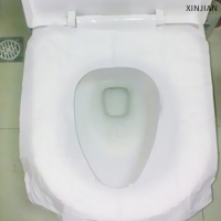 ? [XINJIAN] 1แพ็ค10ชิ้นขนาดกระเป๋า healthful Safe disposable Paper toilet Seat covers