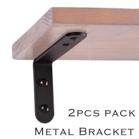 90 degree L Bracket For Shelves silver black color wood shelf bracket Heavy Duty wall shelf support