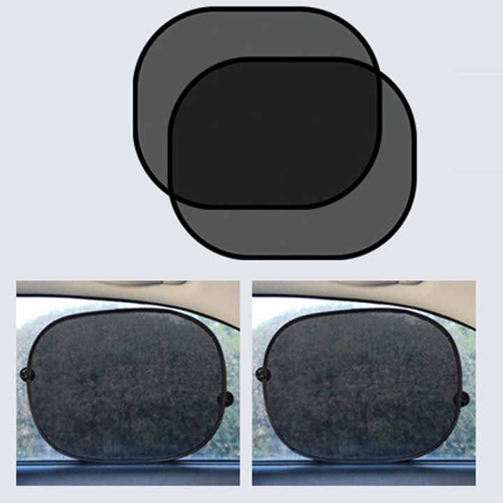 ชุดชิ้นส่วนและอุปกรณ์เสริมที่บังแดดรถยนต์ผ้าม่านสีดำแบบจุกดูดคุณภาพทนทานสูงใหม่เอี่ยมแบบตาข่าย-zyl3881กันแดด
