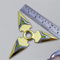 แฮนด์สปินเนอร์ Shuriken แบริ่งโลหะ Tri ฟิดเจ็ตฟิงเกอร์ EDC โฟกัสของเล่นโต๊ะความเครียด