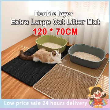 Cat Litter Mat EVA Double-Layer Cat Litter Trapper Mats with