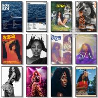 Pop Singer Star SZA เพลงอัลบั้ม Tracklist Ctrl,Good Days Art โปสเตอร์ภาพวาดผ้าใบผนังพิมพ์ภาพ Room Home Decor ใหม่