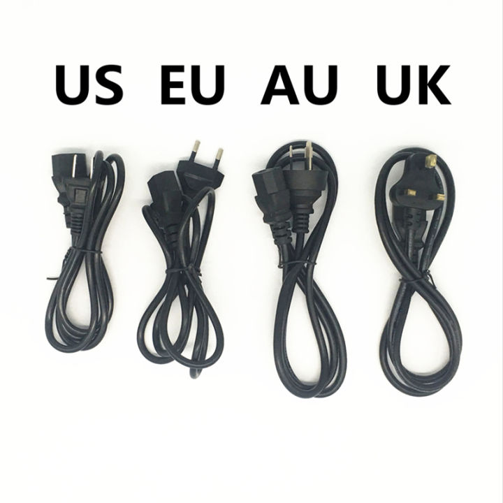 1 PCS Universal Power Cable 1.2 m UK Plug / EU Plug / US Plug / AU Plug Speaker Connector for Desktop Printers Monitors computer Electrical Connectors