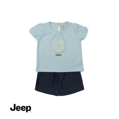 Jeep BABY GIRL 2-IN-1 เสื้อแขนสั้น และกระโปรง สําหรับเด็ก 772240-770133 br
