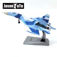 Jason TUTU Russian Fighter Su-27 Diecast Metal 1/100 scale SU27 Aircraft Model Planes Drop shipping