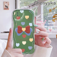 เคส Chenyyka สำหรับ VIVO Y93 Y93s Y95 Y91i เคสแฟชั่นรักรูปโบว์หัวใจดีไซน์ใหม่เนื้อครีมกันกระแทกแบบใสนิ่มเคสมือถือเคสโปร่งใสลายกล้องถ่ายรูปเรียบง่ายอ่อนโยนป้องกัน