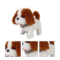 Teniron Lovely Electric Dog Decorative Plush Dog Toy Kids Electric Playsing Accessory