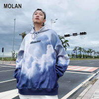 เสื้อกันหนาวแบบสวมหัวสไตล์ MOLAN Slouchy เทรนด์เสื้อลูกไม้ป๊อปอัพสำหรับวัยรุ่นเสื้อแจ็คเก็ตลำลองใหม่ไล่ระดับสีเสื้อมีฮู้ดสำหรับผู้ชายตามสมัยนิยม