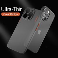 [Disen electronic] Ultra Thin Soft Matte โปร่งแสงสำหรับ iPhone 13 11 12 Mini Pro X XR XS Max 7 8 Plus SE2020 Hard Slim กันกระแทก