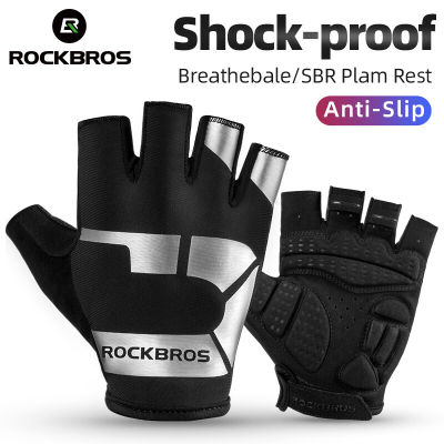 Rockbros ลื่นถุงมือขี่จักรยานการดูดซึม Shock ระบายอากาศถุงมือจักรยานสบายแฟชั่นพิมพ์กีฬากลางแจ้ง s822