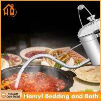 Homyl กาน้ำชาพร้อมที่จับสแตนเลสหม้อต้มซุปสำหรับร้านอาหารการเดินป่ากลางแจ้ง