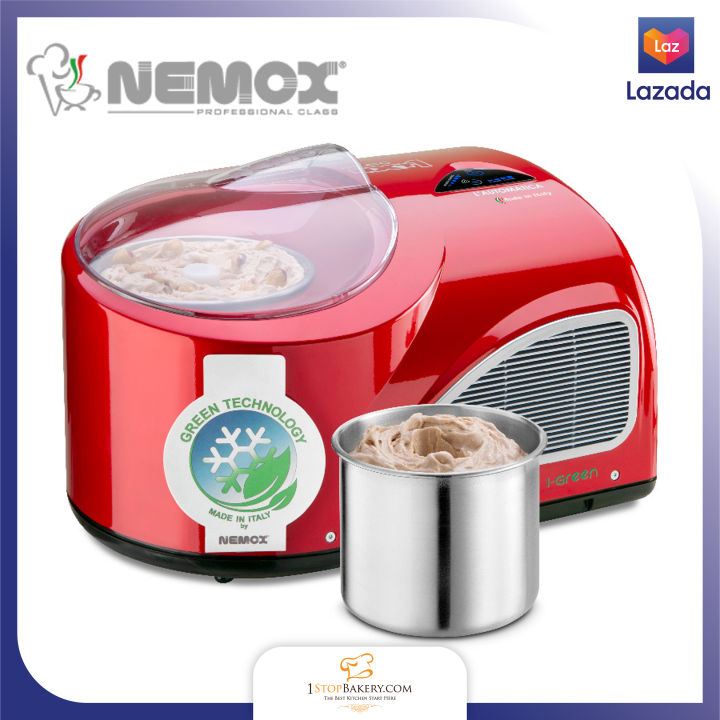 nemox-italy-gelato-ice-cream-amp-sorbet-maker-nxt1-automatic-i-green-150w-เครื่องเจลโต