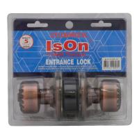 จัดส่งด่วน! ลูกบิดทั่วไป ISON 8003 AC หัวมะยม สีทองแดงรมดำ ISON 8003 AC ANTIQUE COPPER ENTRANCE KNOB มืออาชีพเรื่องประตู ประตูราคาถูก พร้อมเก็บเงินปลายทาง