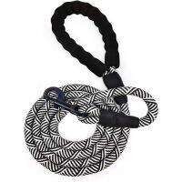 dIO MALL A 1 5mx12mm Durable Rope Slip Collar Dog Lead Handle Pet Training Leash Black Not Specified collar for dog cat sale